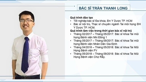 Bác sĩ Trần Thanh Long