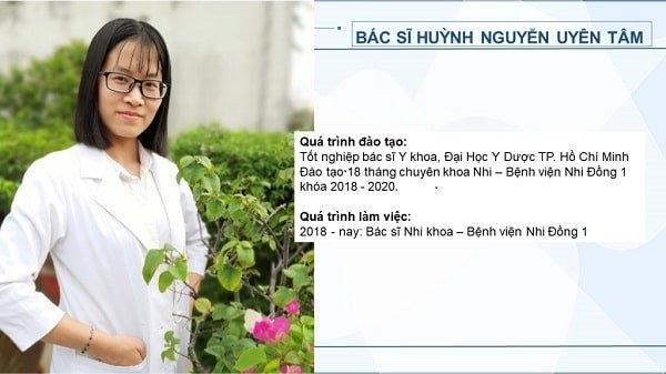 Bác sĩ Huỳnh Nguyễn Uyên Tâm