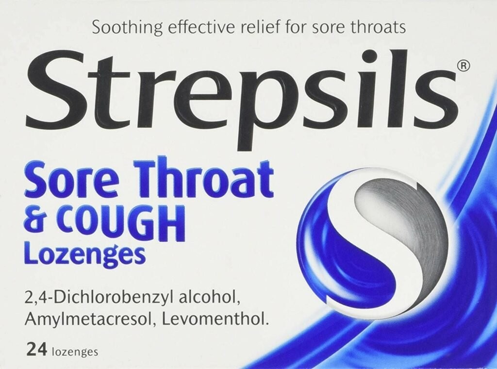 Viên ngậm Strepsils Sore Throat & Cough