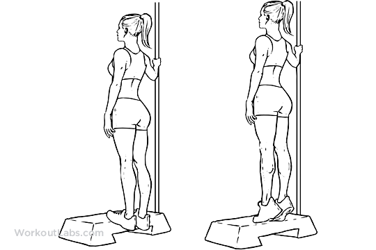 Hình ảnh minh họa bài tập nâng bắp chân cho bàn chân bẹt