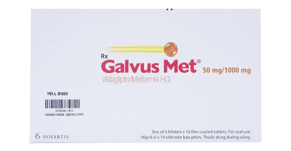 thuốc điều trị đái tháo đường Galvus Met (metformin/vildagliptin)