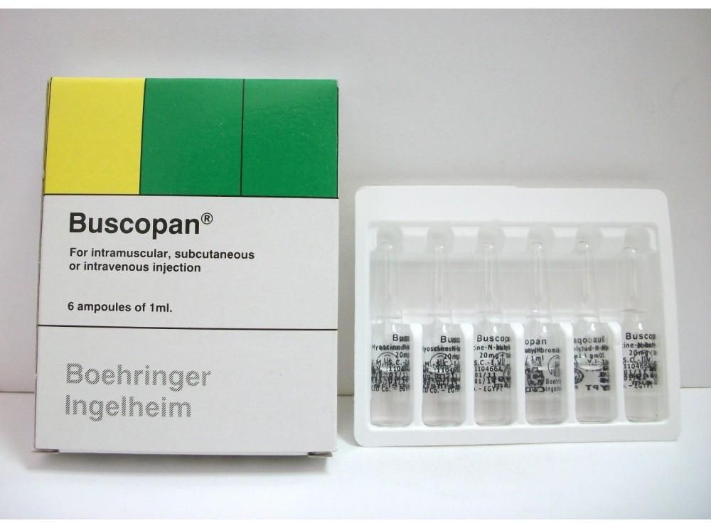 Thuốc tiêm Buscopan (hyoscine)