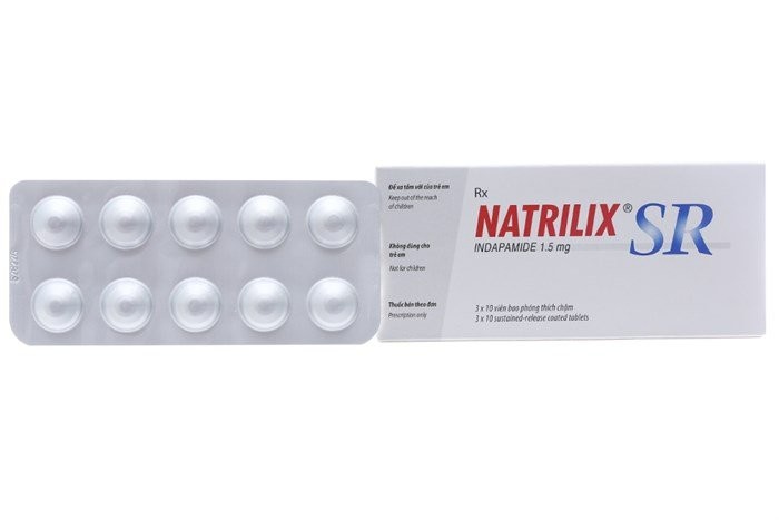 thuốc kiểm soát huyết áp Natrilix SR (indapamid)