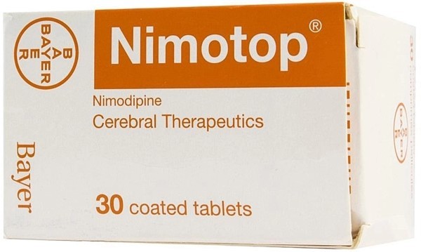 Thuốc Nimotop được sản xuất bởi Công ty Bayer Schering Pharma AG (Đức)