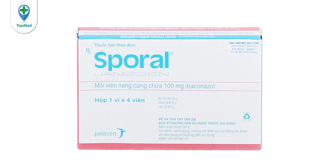 Thuốc kháng nấm Sporal (itraconazol) và những điểm cần lưu ý