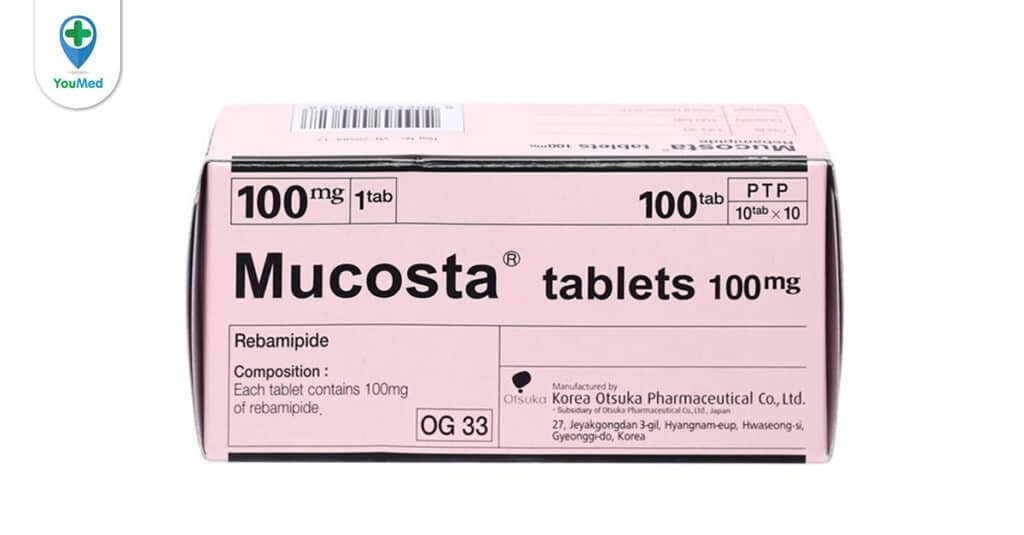 Những điều cần biết về thuốc điều trị dạ dày Mucosta (Rebamipid)