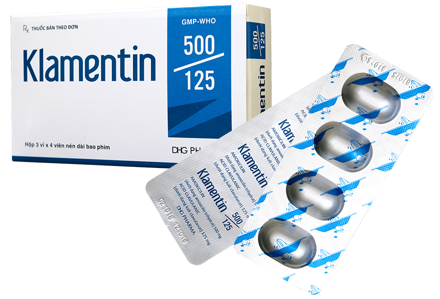 Thuốc Klamentin hàm lượng 500/125