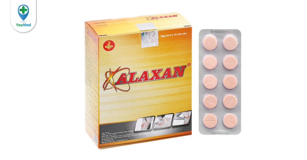 Giảm đau, hạ sốt với thuốc Alaxan (paracetamol, ibuprofen)