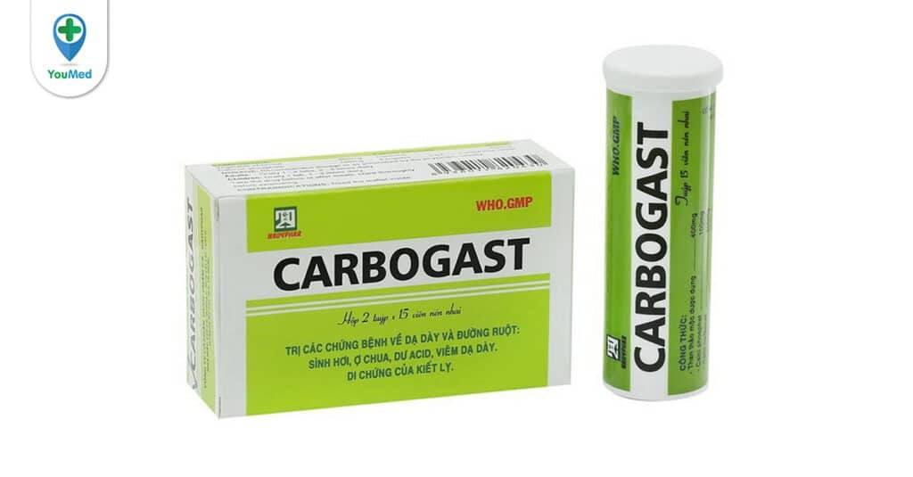 Thuốc Carbogast: Viên nén nhai cho bệnh dạ dày và ruột