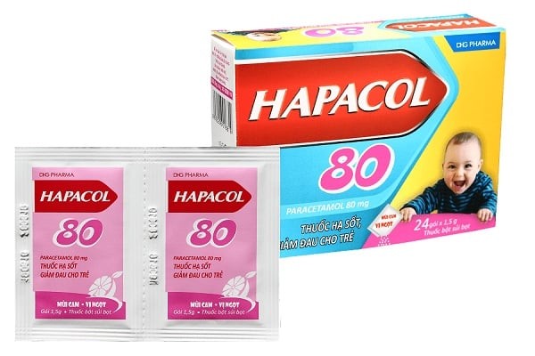 Thuốc Paracetamol gói 80 mg