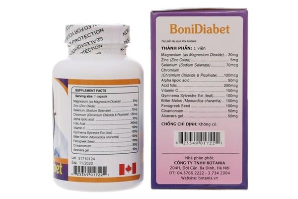 BoniDiabet là sản phẩm của Canada