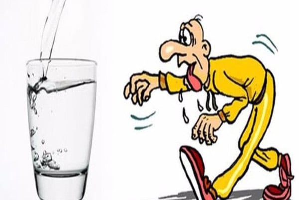 Mất nước có liên quan đến tăng lưu lượng nước bọt