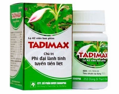 Tadimax - Thuốc biệt dược, công dụng , cách dùng - VD-22742-15