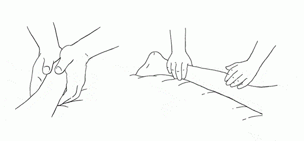 Massage giảm run chân