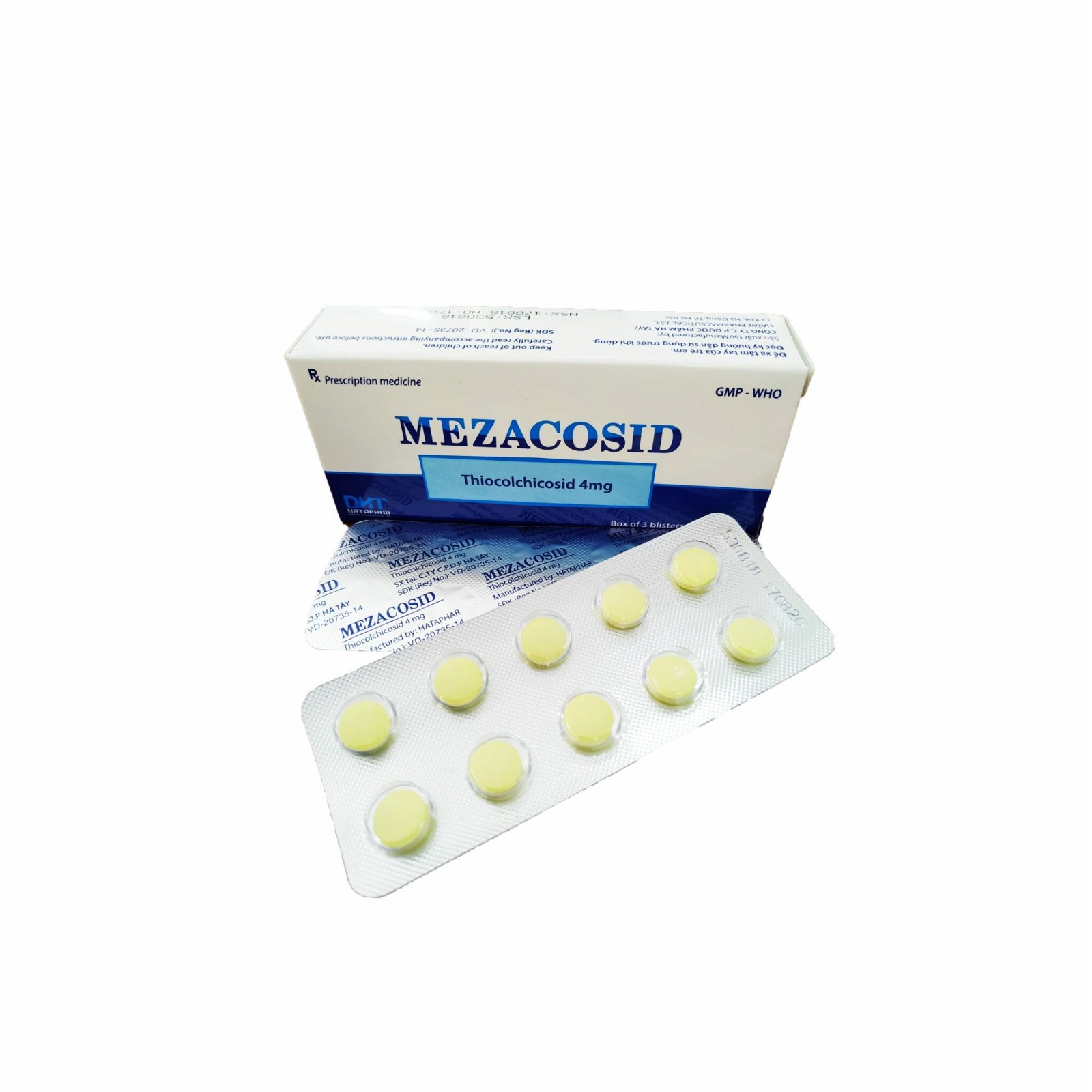 Thuốc Mezacosid (thiocolchicosid)