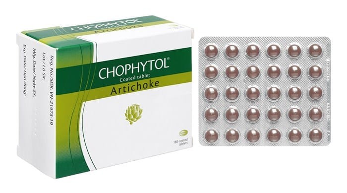Thuốc Chophytol có thành phần đặc trưng là cao Actiso 