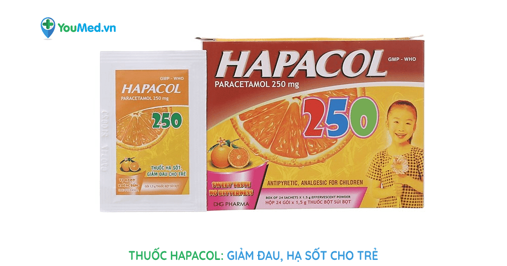 Thuốc Hapacol: Giảm đau, hạ sốt cho trẻ