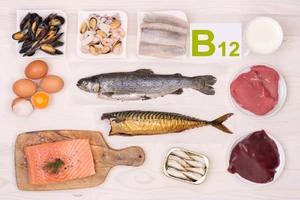 Vitamin B12 có trong thịt, sữa, trứng, cá