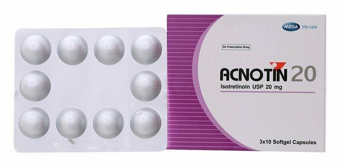 thuốc Acnotin (isotretinoin) 20 mg