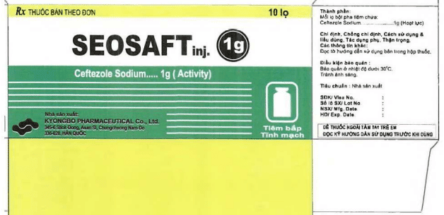 Seosaft là một loại thuốc bột pha tiêm
