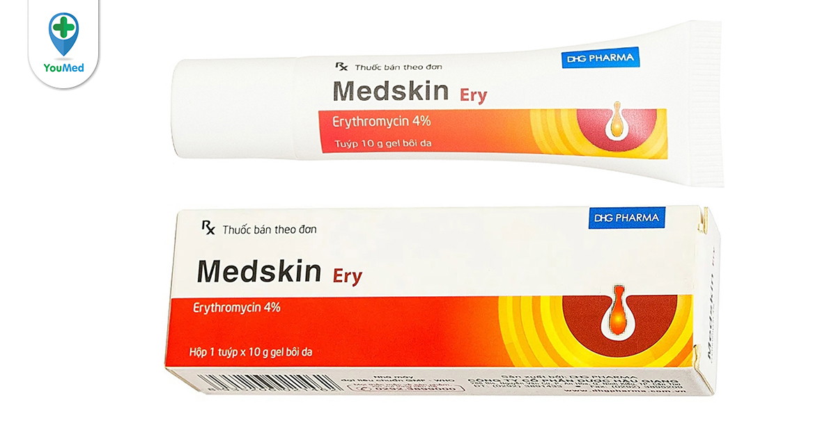 Gel Trị Mụn Medskin Ery Erythromycin Cách Dùng Và Các Lưu ý