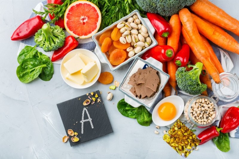 Vitamin A có nhiều trong các loại thực phẩm