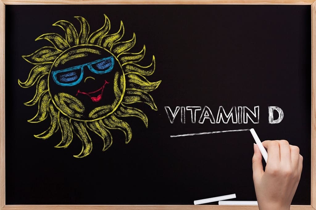 Cơ thể tạo vitamin D khi tiếp xúc với ánh sáng mặt trời