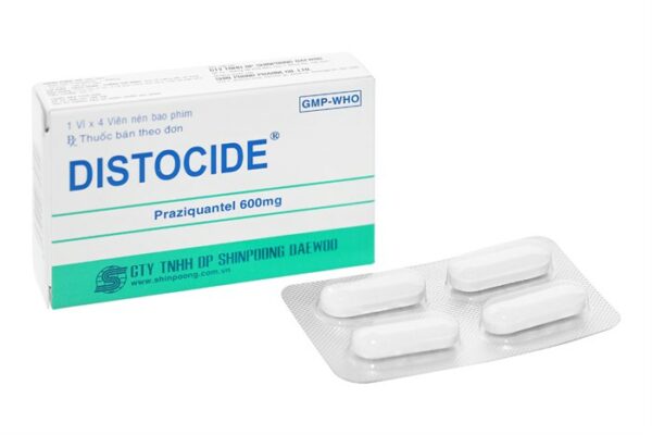 Thuốc Distocide 600mg là thuốc tẩy giun có hoạt chất là praziquantel