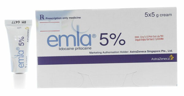Kem bôi Emla chứa lidocain-prilocain gây tê, là thuốc trị xuất tinh sớm bán theo đơn