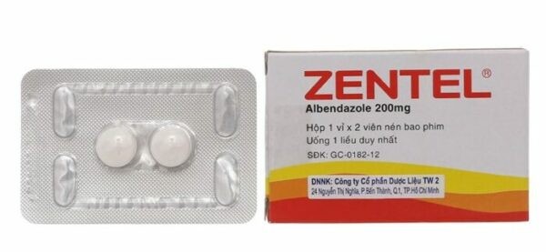 Thuốc Zentel 200mg là thuốc tẩy giun có hoạt chất là albendazol