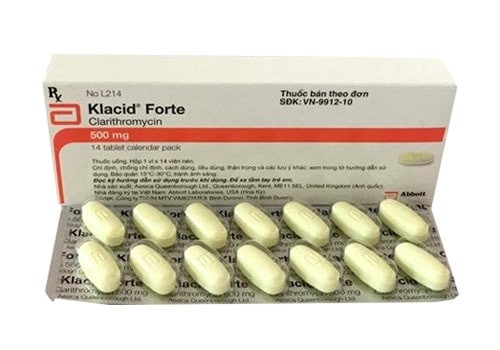 Thông tin về thuốc kháng sinh Klacid Forte 500