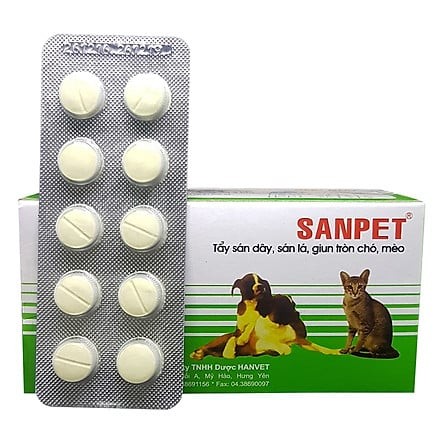  Thuốc Tẩy giun Sanpet cho chó mèo
