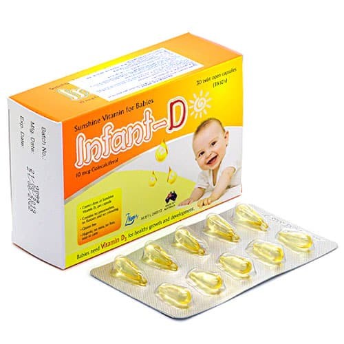 Thuốc bổ sung vitamin D3 Infant D