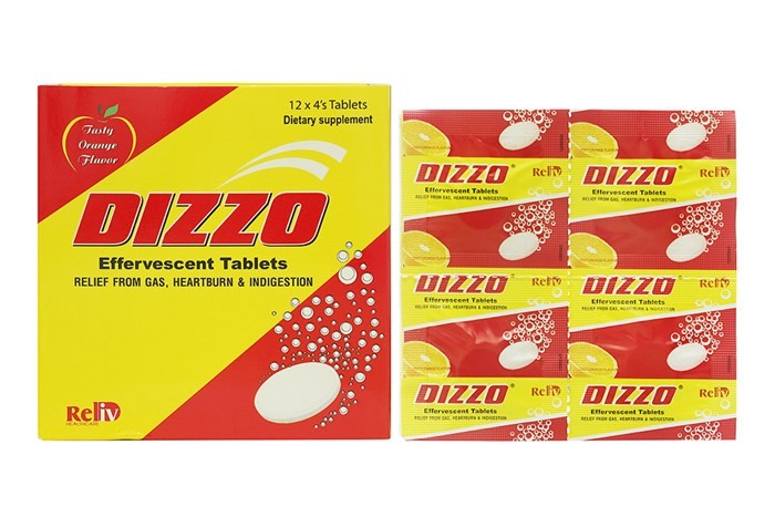 Thông tin về viên sủi uống Dizzo