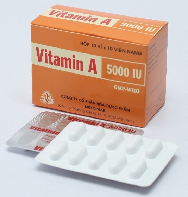 Thuốc bổ sung vitamin A 5000IU