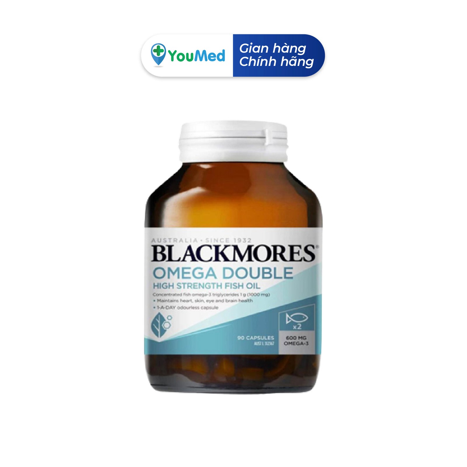 Blackmores Omega Fish Oil 1000 mg là một sản phẩm nổi tiếng đến từ Úc