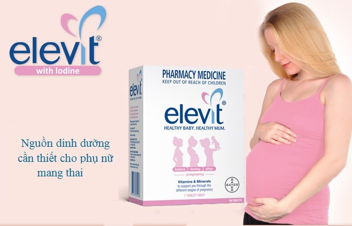 Sản phẩm Elevit giúp bổ sung các chất dinh dưỡng cần thiết cho mẹ bầu