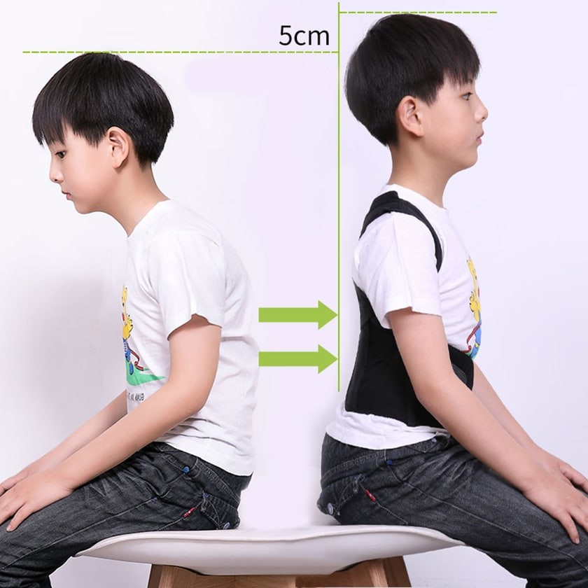 Ngồi thẳng lưng giúp trẻ cao hơn