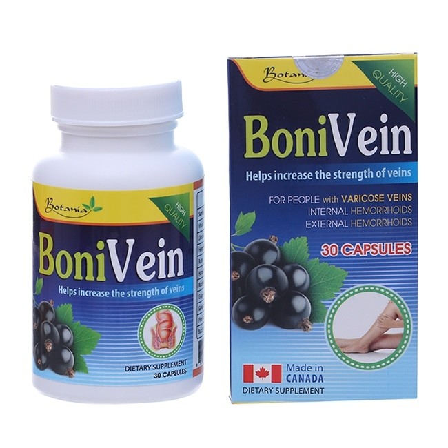Thông tin về sản phẩm hỗ trợ điều trị bệnh trĩ Bonivein Botania