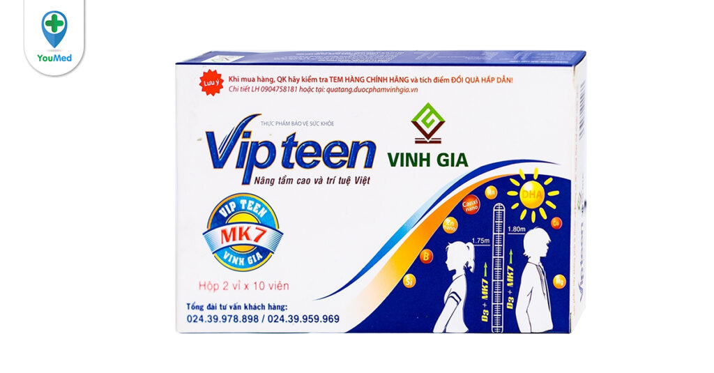 Viên uống tăng chiều cao Vipteen có tốt không?