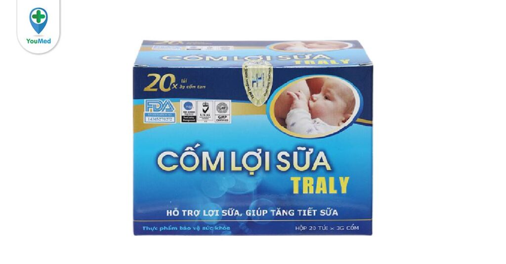 Cốm lợi sữa Traly có tốt không? Lưu ý khi dùng