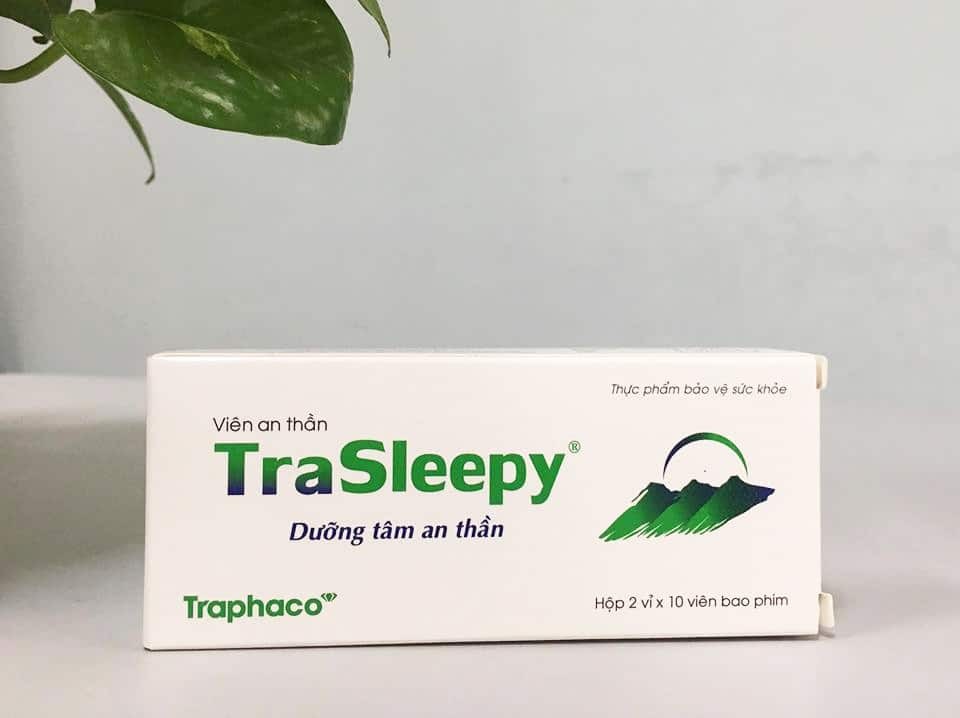 Viên uống dưỡng tâm an thần Trasleepy giúp cải thiện chất lượng giấc ngủ, không gây mệt mỏi, nhức đầu khi ngủ dậy