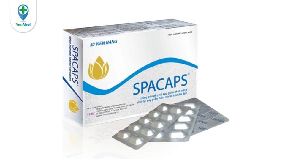 Viên uống hỗ trợ tăng tiết dịch nhờn âm đạo Spacaps có tốt không? Lưu ý khi dùng