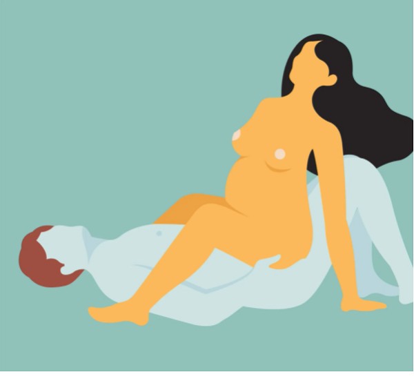 Việc ngồi phía trên có thể giúp người phụ nữ điều chỉnh lực giúp hạn chế ảnh hưởng tới em bé bên trong