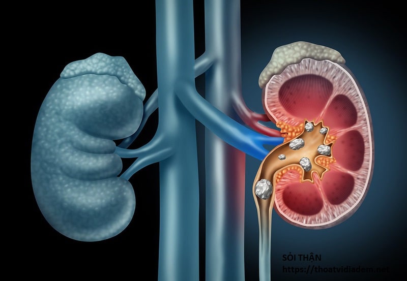 Sỏi thận là một trong những nguyên nhân phổ biến gây bệnh suy thận