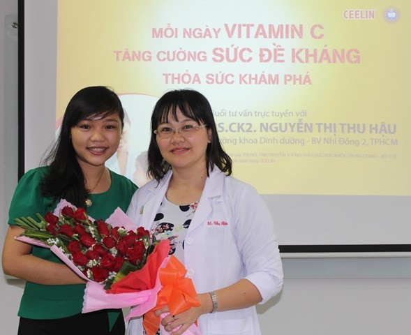 Bác sĩ Nguyễn Thị Thu Hậu là một trong những bác sĩ trẻ tuổi nhưng có kiến thức sâu rộng trong lĩnh vực dinh dưỡng Nhi khoa