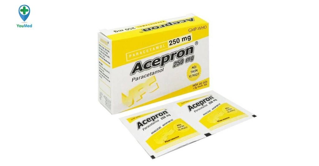 Acepron 250 mg là thuốc gì? Công dụng, cách dùng và lưu ý