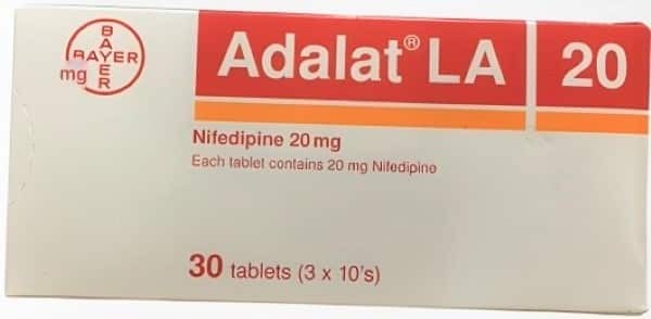 Thuốc Adalat LA 20 mg chỉ định điều trị bệnh nhân tăng huyết áp, bệnh mạch vành và đau thắt ngực ổn định mãn tính