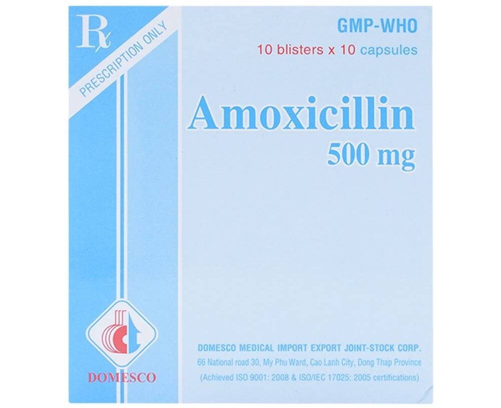 Amoxicillin Domesco là kháng sinh kê đơn, không được tự ý dùng trừ khi được bác sĩ chỉ định.