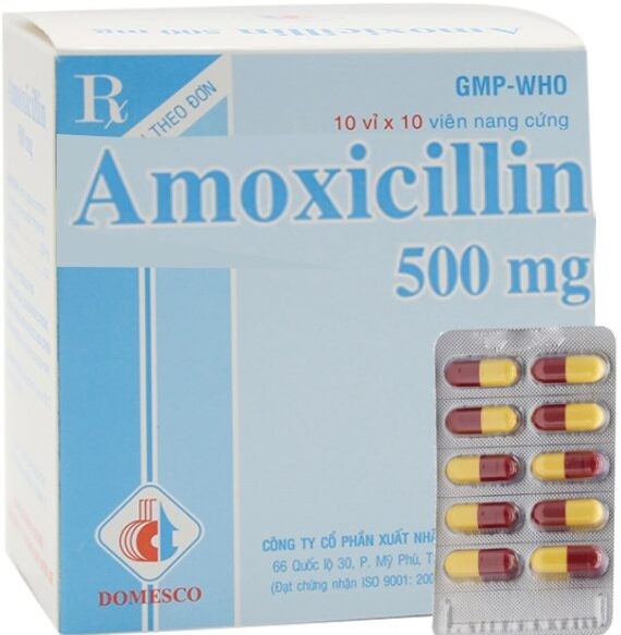 Kháng sinh Amoxiciliin 500 mg Domesco